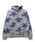 A BATHING APE（ア ベイシング エイプ）の古着「RELAXED STA PATTERN PULLOVER HOODIE」｜グレー×ブルー