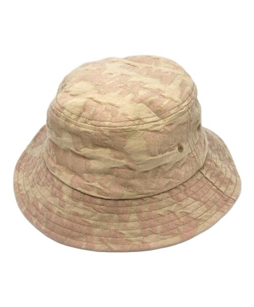 SUPREME（シュプリーム）Supreme (シュプリーム) Fat Tip Jacquard Denim Crusher Hat ベージュ サイズ:MLの古着・服飾アイテム