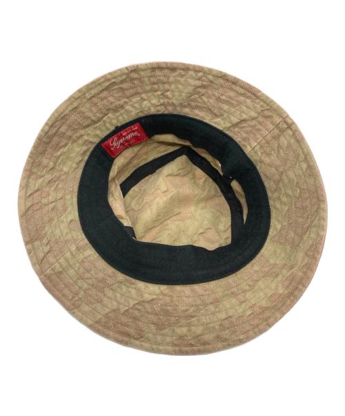 SUPREME（シュプリーム）Supreme (シュプリーム) Fat Tip Jacquard Denim Crusher Hat ベージュ サイズ:MLの古着・服飾アイテム