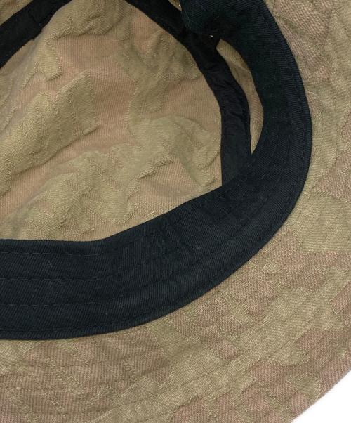 SUPREME（シュプリーム）Supreme (シュプリーム) Fat Tip Jacquard Denim Crusher Hat ベージュ サイズ:MLの古着・服飾アイテム
