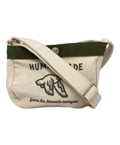 HUMAN MADE（ヒューマンメイド）HUMAN MADE (ヒューマンメイド) キャンバスミニショルダーバッグ ベージュ サイズ:下記参照の古着・服飾アイテム