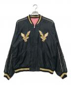 TAILOR 東洋テーラー東洋）の古着「リバーシブルサテンスカジャン」｜ブラック×ピンク