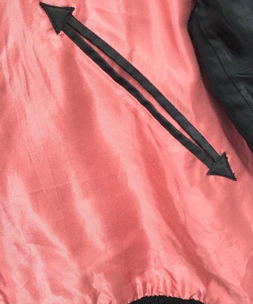 TAILOR 東洋（テーラー東洋）TAILOR 東洋 (テーラー東洋) リバーシブルサテンスカジャン ブラック×ピンク サイズ:XLの古着・服飾アイテム