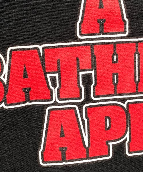 A BATHING APE（ア ベイシング エイプ）A BATHING APE (ア ベイシング エイプ) KISSロゴ フルジップパーカー ブラック サイズ:Mの古着・服飾アイテム