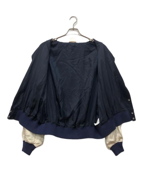 refomed（リフォメッド）refomed (リフォメッド) FRESH MAN STADIUM JAMPER ネイビー×アイボリー サイズ:4の古着・服飾アイテム