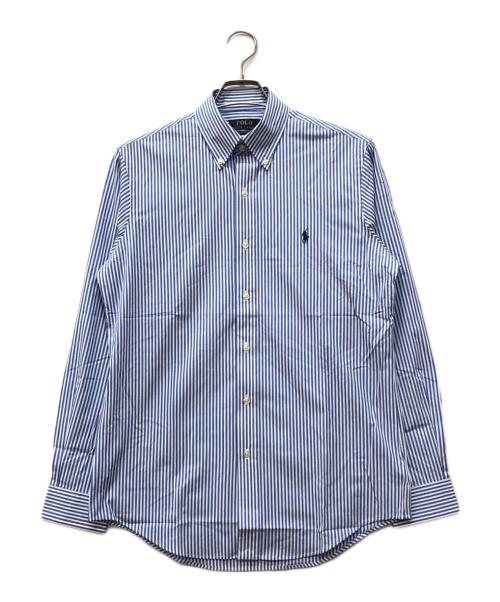 POLO RALPH LAUREN（ポロ・ラルフローレン）POLO RALPH LAUREN (ポロ・ラルフローレン) CLASSIC FIT ストレッチストライプBDシャツ ブルー サイズ:S 未使用品の古着・服飾アイテム