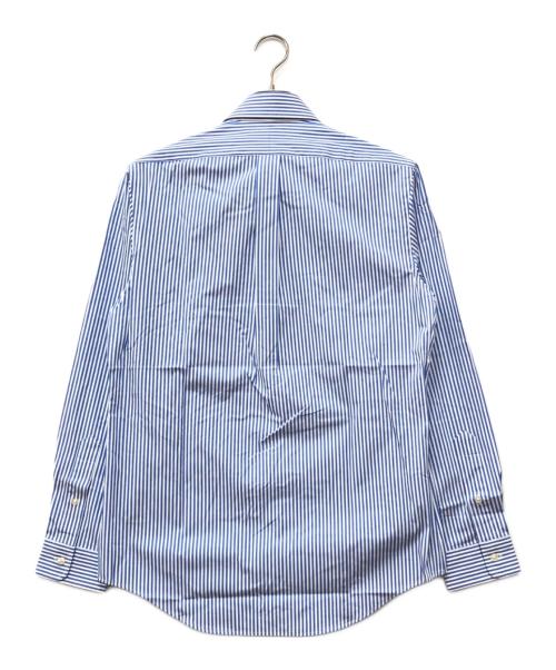 POLO RALPH LAUREN（ポロ・ラルフローレン）POLO RALPH LAUREN (ポロ・ラルフローレン) CLASSIC FIT ストレッチストライプBDシャツ ブルー サイズ:S 未使用品の古着・服飾アイテム