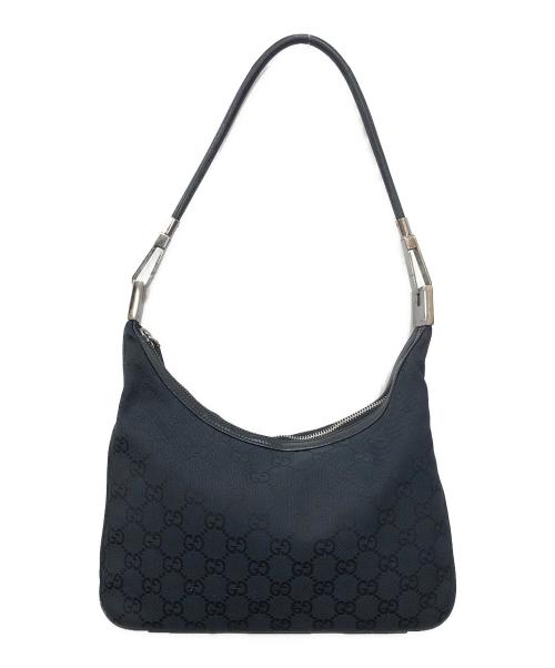 GUCCI（グッチ）GUCCI (グッチ) GGキャンバス ワンショルダーバッグ ブラック サイズ:下記参照の古着・服飾アイテム