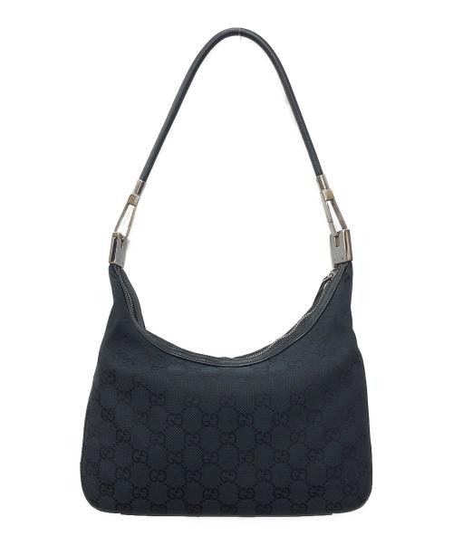 GUCCI（グッチ）GUCCI (グッチ) GGキャンバス ワンショルダーバッグ ブラック サイズ:下記参照の古着・服飾アイテム