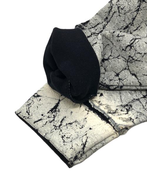 DIESEL（ディーゼル）DIESEL (ディーゼル) S-Macoval クラックコーティングスウェット グレー×ブラック サイズ:Lの古着・服飾アイテム