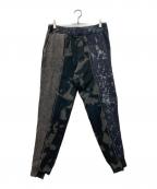 NEPENTHESネペンテス）の古着「REMAKE BLEACHED SWEAT PANTS」｜ブラック