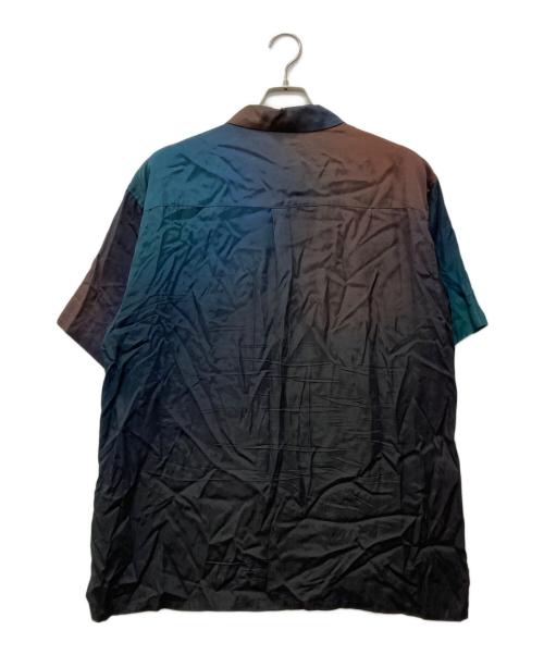 stein（シュタイン）stein (シュタイン) OVERSIZED CUPRO OPEN COLLAR SS SHIRT ブラック サイズ:Mの古着・服飾アイテム