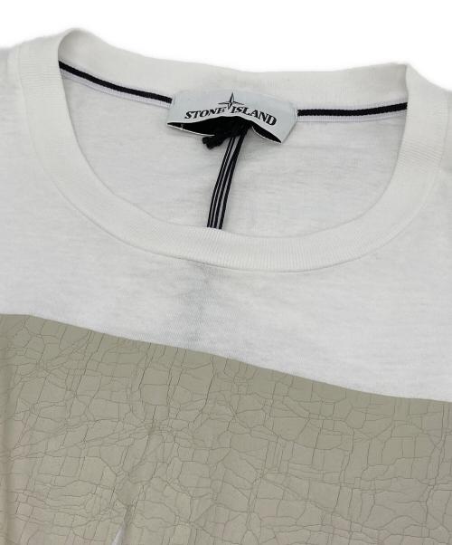 STONE ISLAND（ストーンアイランド）STONE ISLAND (ストーンアイランド) SCRATCHED PAINT TWO PRINT ホワイト サイズ:XL 未使用品の古着・服飾アイテム