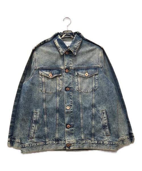 Maison Margiela（メゾンマルジェラ）Maison Margiela (メゾンマルジェラ) ヴィンテージ加工デニムジャケット インディゴ サイズ:38の古着・服飾アイテム