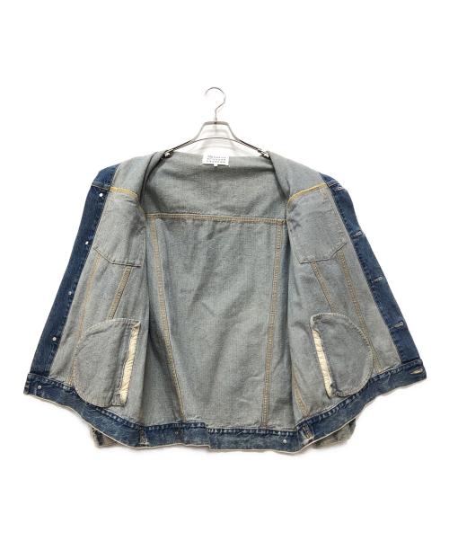 Maison Margiela（メゾンマルジェラ）Maison Margiela (メゾンマルジェラ) ヴィンテージ加工デニムジャケット インディゴ サイズ:38の古着・服飾アイテム