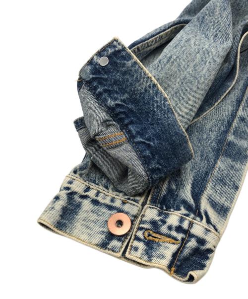 Maison Margiela（メゾンマルジェラ）Maison Margiela (メゾンマルジェラ) ヴィンテージ加工デニムジャケット インディゴ サイズ:38の古着・服飾アイテム