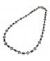 SYNCHRO1996（シンクロ1996）の古着「316L Emerald Grid Necklace」｜シルバー×グリーン