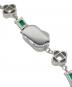 中古・古着 SYNCHRO1996 (シンクロ1996) 316L Emerald Grid Necklace シルバー×グリーン サイズ:下記参照：16000円