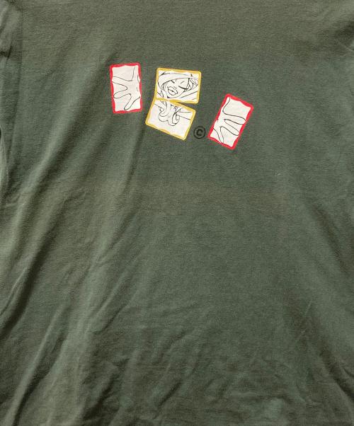 TENDERLOIN（テンダーロイン）TENDERLOIN (テンダーロイン) プリントTシャツ グリーン サイズ:XLの古着・服飾アイテム