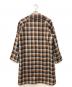 MACKINTOSH (マッキントッシュ) メルトンチェックシングルコート ブラウン×グレー サイズ:38：20000円
