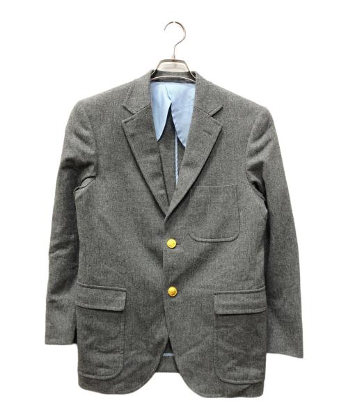 BLUE BLUE（ブルーブルー）BLUE BLUE (ブルーブルー) VAN (ヴァン) 金ボタン2Bブレザー グレー サイズ:SIZE 2の古着・服飾アイテム