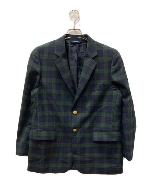 BROOKS BROTHERS（ブルックスブラザーズ）BROOKS BROTHERS (ブルックスブラザーズ) 金釦チェックブレザー グリーン サイズ:SIZE 20の古着・服飾アイテム