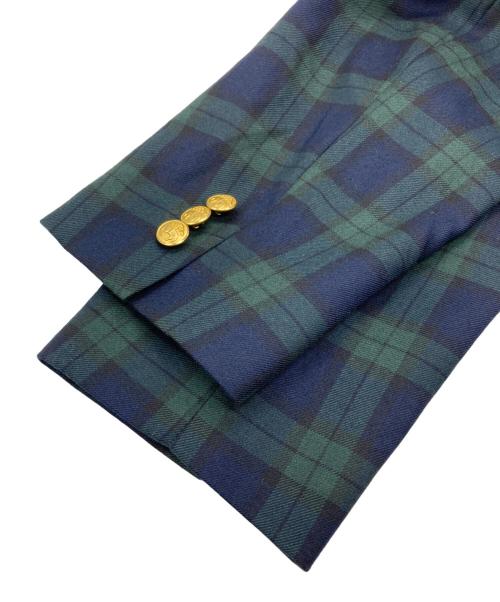 BROOKS BROTHERS（ブルックスブラザーズ）BROOKS BROTHERS (ブルックスブラザーズ) 金釦チェックブレザー グリーン サイズ:SIZE 20の古着・服飾アイテム