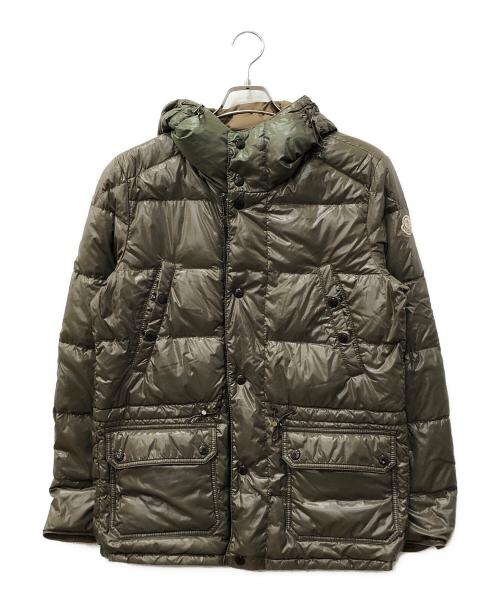 MONCLER（モンクレール）MONCLER (モンクレール) HOLLYWOOD リバーシブルダウンジャケット ブラウン×カーキ サイズ:SIZE 1の古着・服飾アイテム