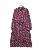PS Paul SmithＰＳポールスミス）の古着「スノーピクシー プリント ワンピース」｜レッド×ブルー
