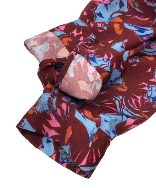 PS Paul Smith（ＰＳポールスミス）PS Paul Smith (ＰＳポールスミス) スノーピクシー プリント ワンピース レッド×ブルー サイズ:40の古着・服飾アイテム