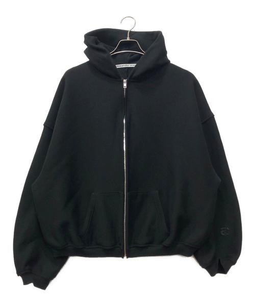 ALEXANDER WANG（アレキサンダー・ワン）ALEXANDER WANG (アレキサンダー・ワン) デンスフリース スタージップパーカー ブラック サイズ:Sの古着・服飾アイテム