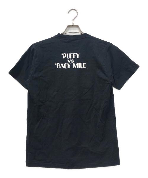 A BATHING APE（ア ベイシング エイプ）A BATHING APE (ア ベイシング エイプ) PUFFY VS BABY MILO プリントTシャツ ブラック サイズ:Lの古着・服飾アイテム