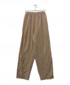 BALENCIAGAバレンシアガ）の古着「Brown Fluid Poplin Track Pants」｜ベージュ