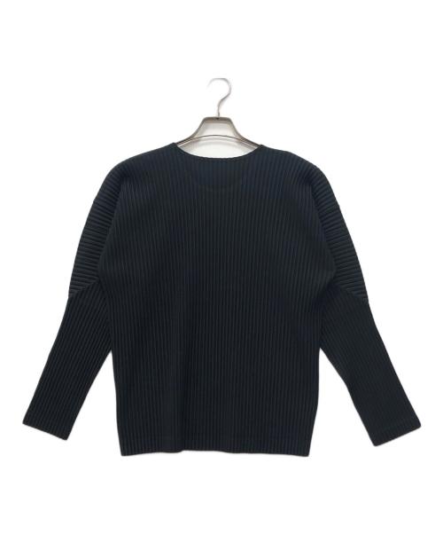 HOMME PLISSE ISSEY MIYAKE（オム プリッセ イッセイ ミヤケ）HOMME PLISSE ISSEY MIYAKE (オム プリッセ イッセイ ミヤケ) プリーツカットソー ブラック サイズ:2の古着・服飾アイテム