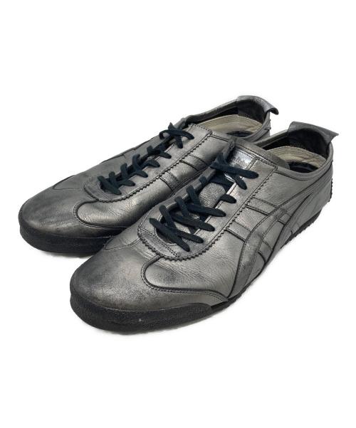 Onitsuka Tiger（オニツカタイガー）Onitsuka Tiger (オニツカタイガー) MEXICO 66 DELUXE ヴィンテージ加工スニーカー グレー サイズ:28cmの古着・服飾アイテム