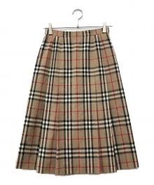BURBERRY（バーバリー）の古着「ノヴァチェックスカート」｜ブラウン
