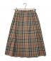 BURBERRY (バーバリー) ノヴァチェックスカート ブラウン サイズ:9AB2：12000円