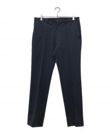 movb（モーヴ）の古着「Duplex Cotton Jersey スリムテーパードトラベルスラックス」｜ネイビー