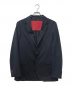 movbモーヴ）の古着「Duplex Cotton Jersey シングル2Bノッチド・トラベルジャケット」｜ネイビー