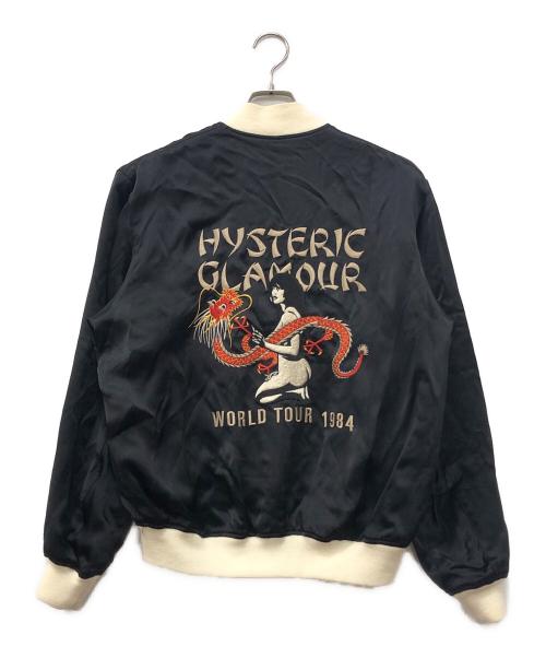 Hysteric Glamour（ヒステリックグラマー）Hysteric Glamour (ヒステリックグラマー) DRAGON LADY TOUR刺繍 スカジャン ブラック サイズ:Mの古着・服飾アイテム