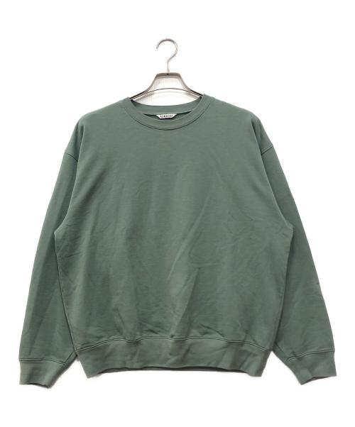AURALEE（オーラリー）AURALEE (オーラリー) SUPER HIGH GAUZE SWEAT P O グリーン サイズ:3の古着・服飾アイテム