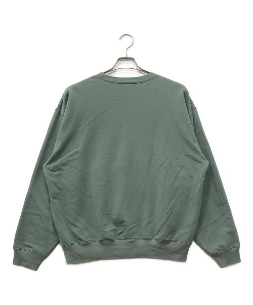 AURALEE（オーラリー）AURALEE (オーラリー) SUPER HIGH GAUZE SWEAT P O グリーン サイズ:3の古着・服飾アイテム