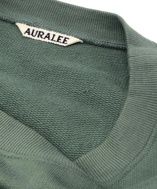 AURALEE（オーラリー）AURALEE (オーラリー) SUPER HIGH GAUZE SWEAT P O グリーン サイズ:3の古着・服飾アイテム