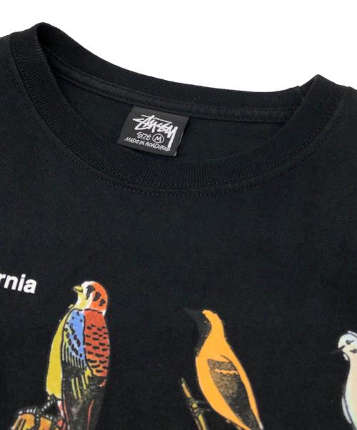 stussy（ステューシー）stussy (ステューシー) california birdsTシャツ ブラック サイズ:Mの古着・服飾アイテム
