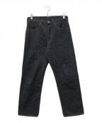 A.PRESSEアプレッセ）の古着「Black Washed Denim Pants」｜ブラック