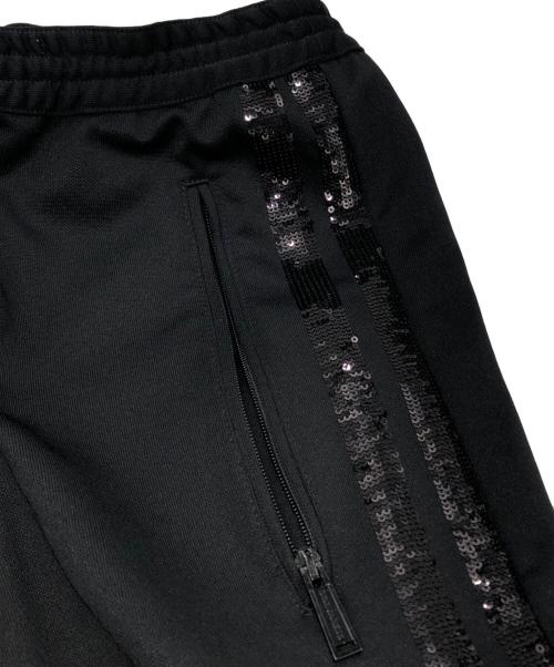 DSQUARED2（ディースクエアード）DSQUARED2 (ディースクエアード) スパンコールサイドライントラックパンツ ブラック サイズ:XLの古着・服飾アイテム