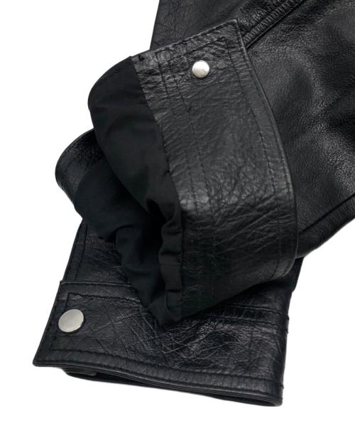 ZARA（ザラ）ZARA (ザラ) スタッズシングルレザージャケット ブラック サイズ:XSの古着・服飾アイテム