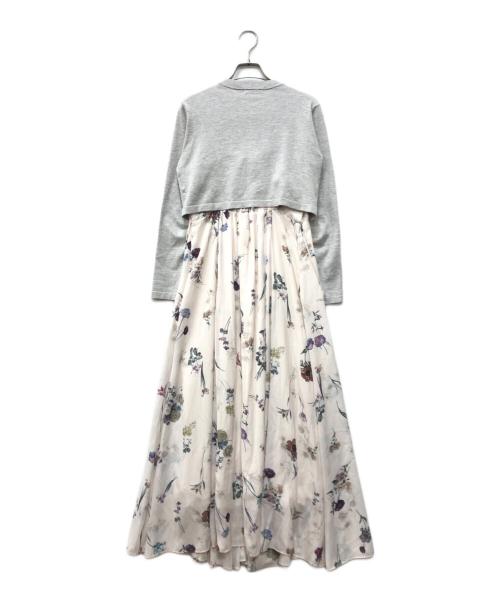 Snidel（スナイデル）Snidel (スナイデル) カーデセットフローラルプリントキャミワンピース アイボリー サイズ:1の古着・服飾アイテム