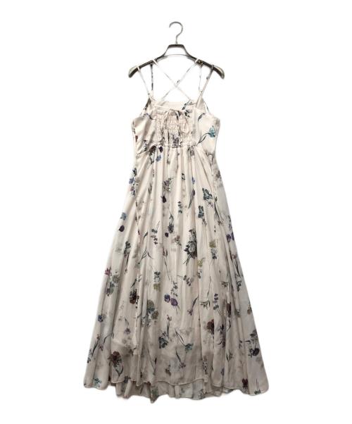 Snidel（スナイデル）Snidel (スナイデル) カーデセットフローラルプリントキャミワンピース アイボリー サイズ:1の古着・服飾アイテム