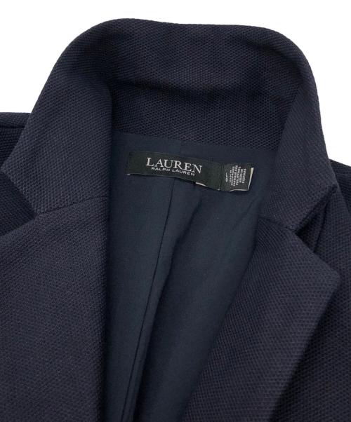 LAUREN RALPH LAUREN（ローレンラルフローレン）LAUREN RALPH LAUREN (ローレンラルフローレン) エンブレム付 ブリンジャガードブレザー ネイビー サイズ:Lの古着・服飾アイテム